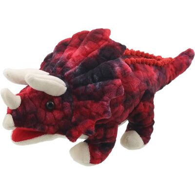 The Puppet Company Baby Triceratops - Rosso Marionetta The Puppet Company Baby Triceratops - Rosso Marionetta