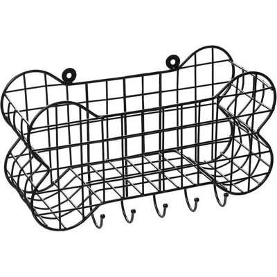 House of Paws Dog Bone Wire Storage Shelf Black - Large House of Paws Dog Bone Wire Storage Shelf Black - Large