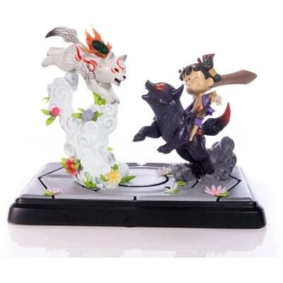 First 4 Figures Okami Chibiterasu vs. Dark Chibiterasu & Possessed Kuni Statue First 4 Figures Okami Chibiterasu vs. Dark Chibiterasu & Possessed Kuni Statue