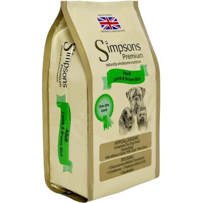 Simpsons Premium - Lamb & Brown Rice - 12 kg - Dog Food Simpsons Premium - Lamb & Brown Rice - 12 kg - Dog Food