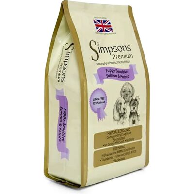 Cibo per cuccioli Simpsons Premium Salmone e Patate - 2kg Cibo per cuccioli Simpsons Premium Salmone e Patate - 2kg