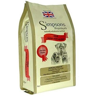 Simpsons Premium Simpsons Complete Adult Chicken & Brown Rice - Dog Food 2kg Simpsons Premium Simpsons Complete Adult Chicken & Brown Rice - Dog Food 2kg