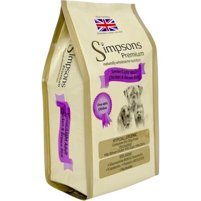 Simpsons Premium Senior Light Chicken & Brown Rice - Dog Food Simpsons Premium Senior Light Chicken & Brown Rice - Dog Food