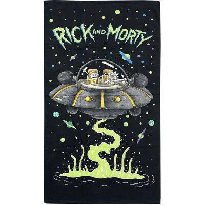 Rick and Morty UFO Towel - Cotton, Multi-Colour, 140cm x 70cm - Towel Rick and Morty UFO Towel - Cotton, Multi-Colour, 140cm x 70cm - Towel