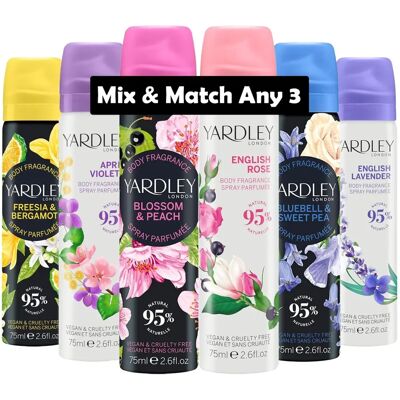 Yardley London English Lavender Body Spray (75ml) Yardley London English Lavender Body Spray (75ml)