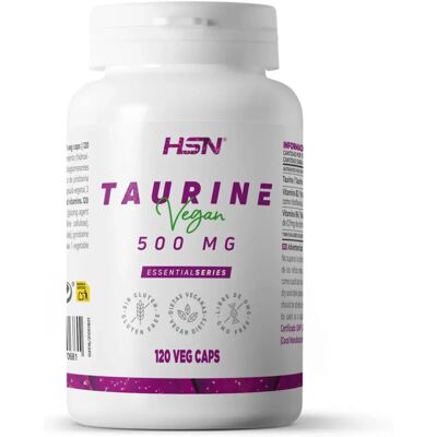 HSN L-Taurina 500mg - Cápsulas veganas - Suplemento alimentar HSN L-Taurina 500mg - Cápsulas veganas - Suplemento alimentar