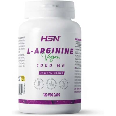 HSN 1000mg L-Arginina Cápsulas Veganas - Suplemento Alimentar HSN 1000mg L-Arginina Cápsulas Veganas - Suplemento Alimentar
