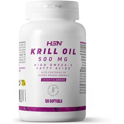 HSN | 500mg Aceite de Krill - Cápsulas Blandas HSN | 500mg Aceite de Krill - Cápsulas Blandas