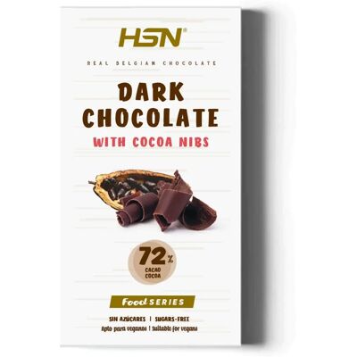HSN Chocolate negro belga - 100g - Sin azúcar HSN Chocolate negro belga - 100g - Sin azúcar