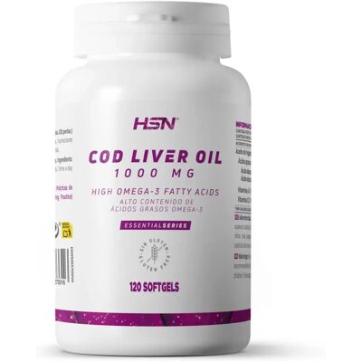 HSN Óleo de Fígado de Bacalhau 1000mg - 120 Perolas HSN Óleo de Fígado de Bacalhau 1000mg - 120 Perolas