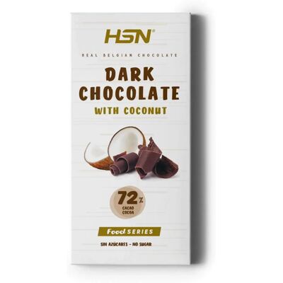 Chocolate belga sin azúcar con coco y vainilla - 12 unidades Chocolate belga sin azúcar con coco y vainilla - 12 unidades