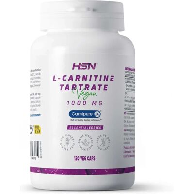 HSN L-Carnitina Tartarate 1000mg Cápsulas Veganas - Suplemento Alimentar HSN L-Carnitina Tartarate 1000mg Cápsulas Veganas - Suplemento Alimentar