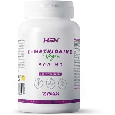 HSN L-Metionina - Cápsula Vegetariana - Suplemento Alimentar HSN L-Metionina - Cápsula Vegetariana - Suplemento Alimentar