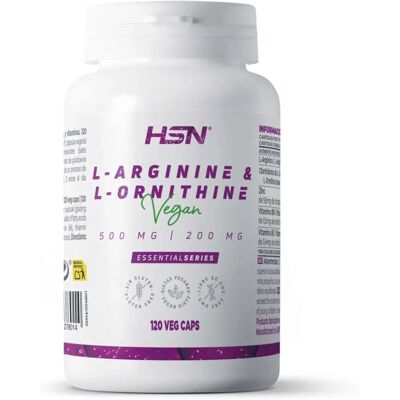 HSN | 500mg L-arginina + 200mg L-ornitina - Suplemento Alimentar HSN | 500mg L-arginina + 200mg L-ornitina - Suplemento Alimentar