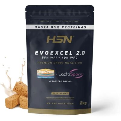 HSN Evoexcel 2.0 - Proteína de soro de leite isolada + Concentrado - 2 Kg Torrão HSN Evoexcel 2.0 - Proteína de soro de leite isolada + Concentrado - 2 Kg Torrão
