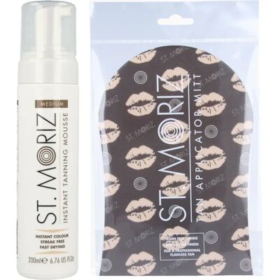 Mousse autoabbronzante media di St Moriz - 200ml e Guanto abbronzante 3-in-1 Mousse autoabbronzante media di St Moriz - 200ml e Guanto abbronzante 3-in-1
