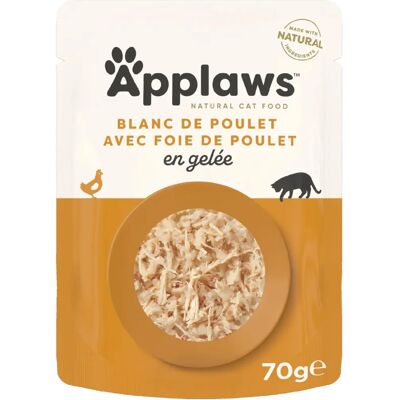 Naturliga påsar med kyckling och lever för katter - 16 x 70g Naturliga påsar med kyckling och lever för katter - 16 x 70g