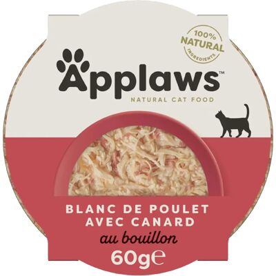 Comida úmida para gatos Applaws - Peito de frango e pato - 10x60g Comida úmida para gatos Applaws - Peito de frango e pato - 10x60g