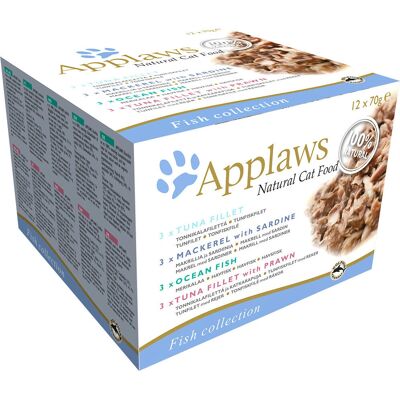 Ração para gatos Applaws - Atum, Peixe, Frango, Caldo, Gelatina - 70g Ração para gatos Applaws - Atum, Peixe, Frango, Caldo, Gelatina - 70g