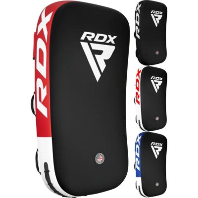 RDX Maya Hide Pad Curvo da Thai Kick - Attrezzatura da Pugilato RDX Maya Hide Pad Curvo da Thai Kick - Attrezzatura da Pugilato