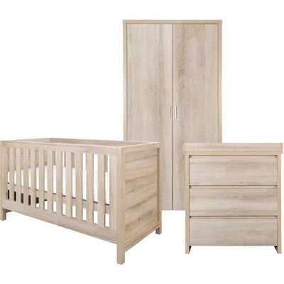 Tutti Bambini Modena Oak 4 Piece Room Set - Baby Furniture Tutti Bambini Modena Oak 4 Piece Room Set - Baby Furniture