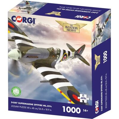 Corgi D-Day Supermarine Spitfire Mk.XIVc 1000-Piece Jigsaw Puzzle Corgi D-Day Supermarine Spitfire Mk.XIVc 1000-Piece Jigsaw Puzzle