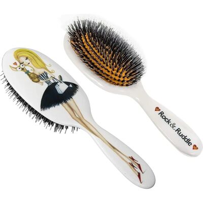 Miss Daisy - Ruddle Haarborstel - L - Wildsvleesborstel - Hair brush Miss Daisy - Ruddle Haarborstel - L - Wildsvleesborstel - Hair brush