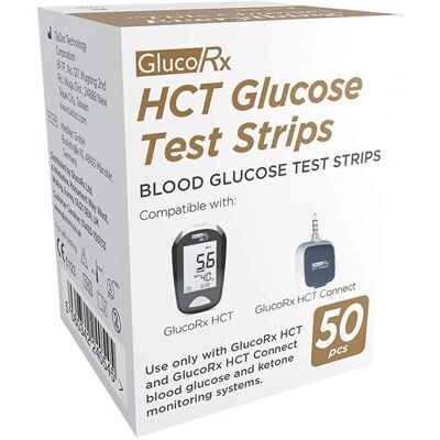 GlucoRx HCT Glucose Strips - Blood Glucose Test Strips GlucoRx HCT Glucose Strips - Blood Glucose Test Strips
