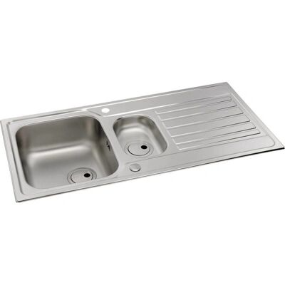 Abode Connekt - Single Bowl - Inset - Stainless Steel - Kitchen Sink Abode Connekt - Single Bowl - Inset - Stainless Steel - Kitchen Sink