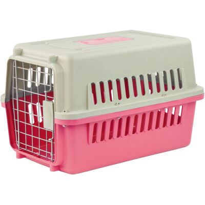KCT - Portable Plastic Pet Carrier - Pink - Pet Carrier KCT - Portable Plastic Pet Carrier - Pink - Pet Carrier