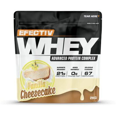 Efectiv Nutrition Vanilla Cheesecake Whey Protein - 2000 grams Efectiv Nutrition Vanilla Cheesecake Whey Protein - 2000 grams
