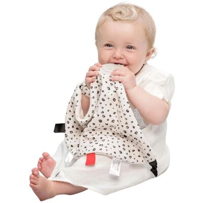 Cheeky Chompers Leopard Spot Baby Comforter with Teether Cheeky Chompers Leopard Spot Baby Comforter with Teether