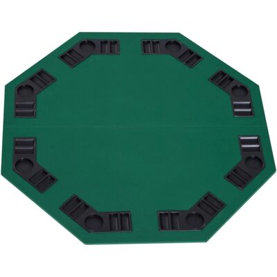 HOMCOM 1.2m Foldable Poker Table - 8 Players, Chip Trays HOMCOM 1.2m Foldable Poker Table - 8 Players, Chip Trays