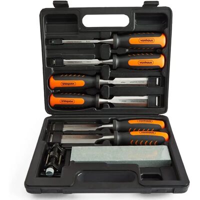 Dayplus 10x Pcs Wood Carving Chisel Set Sharpening Stone Honing Guide Pencils Carpentry - Chisel Set Dayplus 10x Pcs Wood Carving Chisel Set Sharpening Stone Honing Guide Pencils Carpentry - Chisel Set