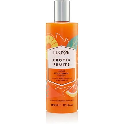 I LOVE Cosmetics Exotik-Frucht Shower Gel - 360 ml - Pampelmuse, Mango, Melone I LOVE Cosmetics Exotik-Frucht Shower Gel - 360 ml - Pampelmuse, Mango, Melone
