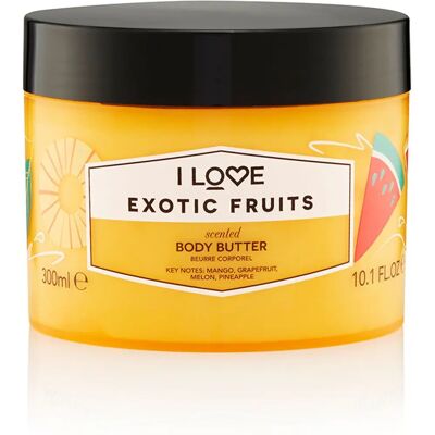 I Love... Beurre Corporel aux Fruits Exotiques - Hydratant et Nourrissant - Publicité I Love... Beurre Corporel aux Fruits Exotiques - Hydratant et Nourrissant - Publicité