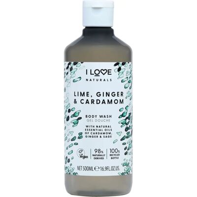 I Love Naturals Lime Ginger Kardamom Duschgel - Körperwäsche I Love Naturals Lime Ginger Kardamom Duschgel - Körperwäsche