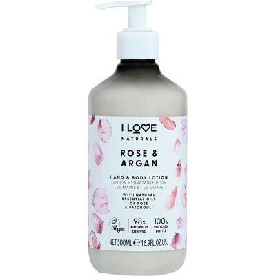 I Love... I Love, Naturals Collection, Vegan, Feuchtigkeitsspendend, Rose & Argan - Lotion I Love... I Love, Naturals Collection, Vegan, Feuchtigkeitsspendend, Rose & Argan - Lotion