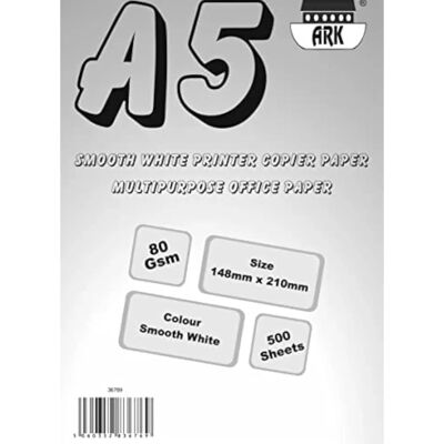 ARK - A5 Everyday - 80gsm - 500 Sheets - Office Paper ARK - A5 Everyday - 80gsm - 500 Sheets - Office Paper