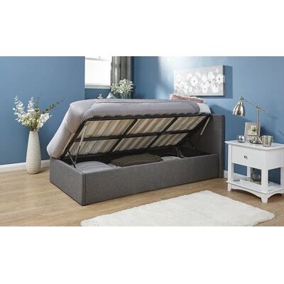 Marikina Double Bed Grey Ottoman Storage - Modern & Spacious Marikina Double Bed Grey Ottoman Storage - Modern & Spacious