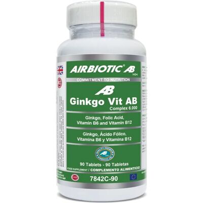 Airbiotic Ginkgo-Vit AB Complex 6000 - Dietary Supplement Airbiotic Ginkgo-Vit AB Complex 6000 - Dietary Supplement