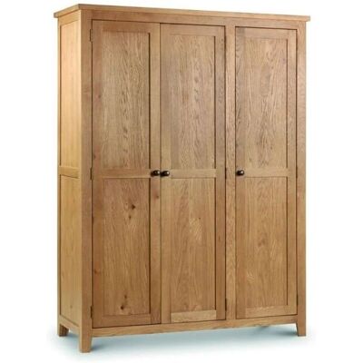Julian Bowen Marlborough 3 Door Oak Wardrobe - Wardrobe Julian Bowen Marlborough 3 Door Oak Wardrobe - Wardrobe