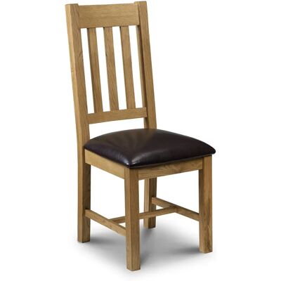 Julian Bowen Astoria Waxed Oak Dining Chair - Dining Chair Julian Bowen Astoria Waxed Oak Dining Chair - Dining Chair