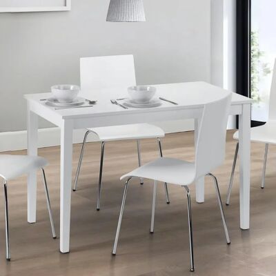 Julian Bowen Taku White Dining Table - Modern & Versatile Julian Bowen Taku White Dining Table - Modern & Versatile