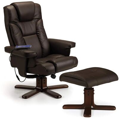 Fauteuil Relax Malmo Marron avec Massage - Fauteuil Relaxant Fauteuil Relax Malmo Marron avec Massage - Fauteuil Relaxant