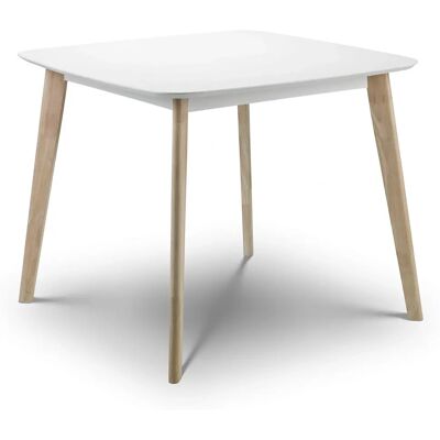 Julian Bowen Casa 90cm White and Limed Oak Dining Table - Dining Table Julian Bowen Casa 90cm White and Limed Oak Dining Table - Dining Table