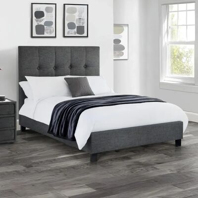 Julian Bowen Sorrento King Bed Slate Linen Julian Bowen Sorrento King Bed Slate Linen