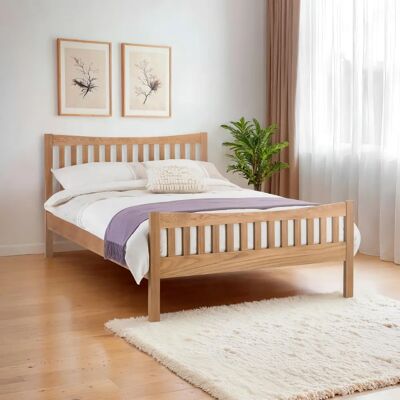 Julian Bowen Bergamo Oak King Size Bed Frame Julian Bowen Bergamo Oak King Size Bed Frame