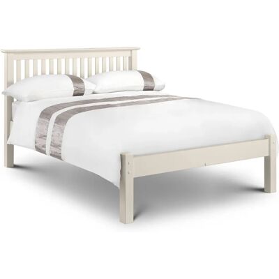 Julian Bowen Barcelona 4ft Small Double Ivory Wooden Bed Frame - Bed Frame Julian Bowen Barcelona 4ft Small Double Ivory Wooden Bed Frame - Bed Frame
