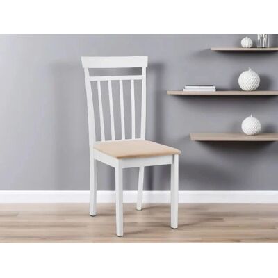 Julian Bowen Coast White Wooden Dining Chairs - Classic Elegant Design Julian Bowen Coast White Wooden Dining Chairs - Classic Elegant Design